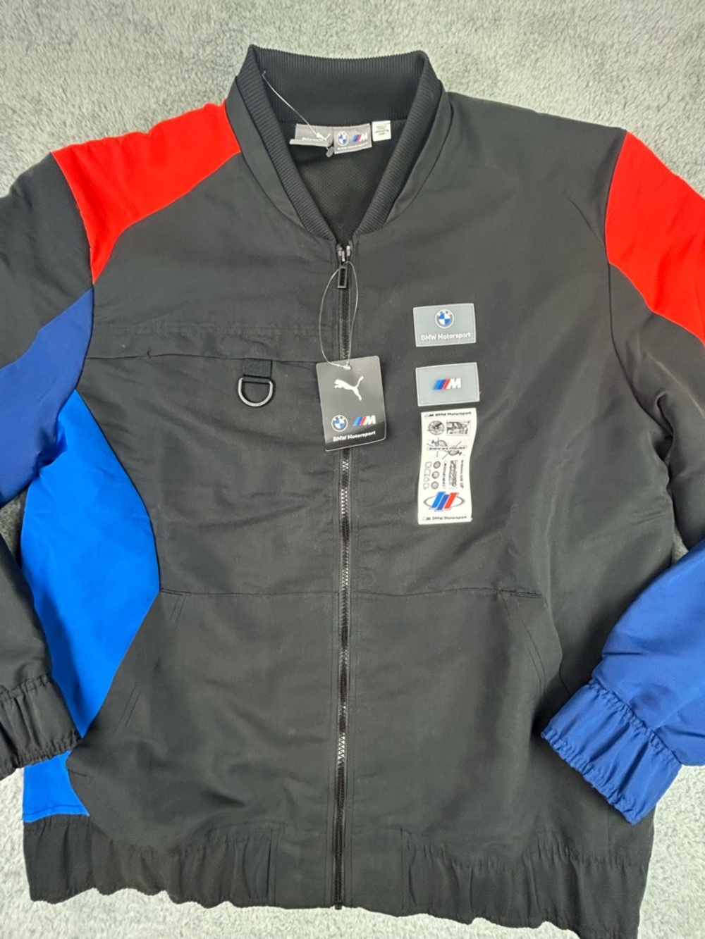 Puma Men's Size XL Blue BMW M Motorsport Street Motorsport Jacket 531129-04 F - Picture 5 of 14
